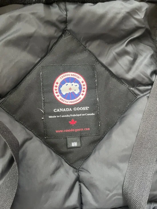 Canada Goose Black Parka with Fur-Trim Hood - Picture 7 of 8